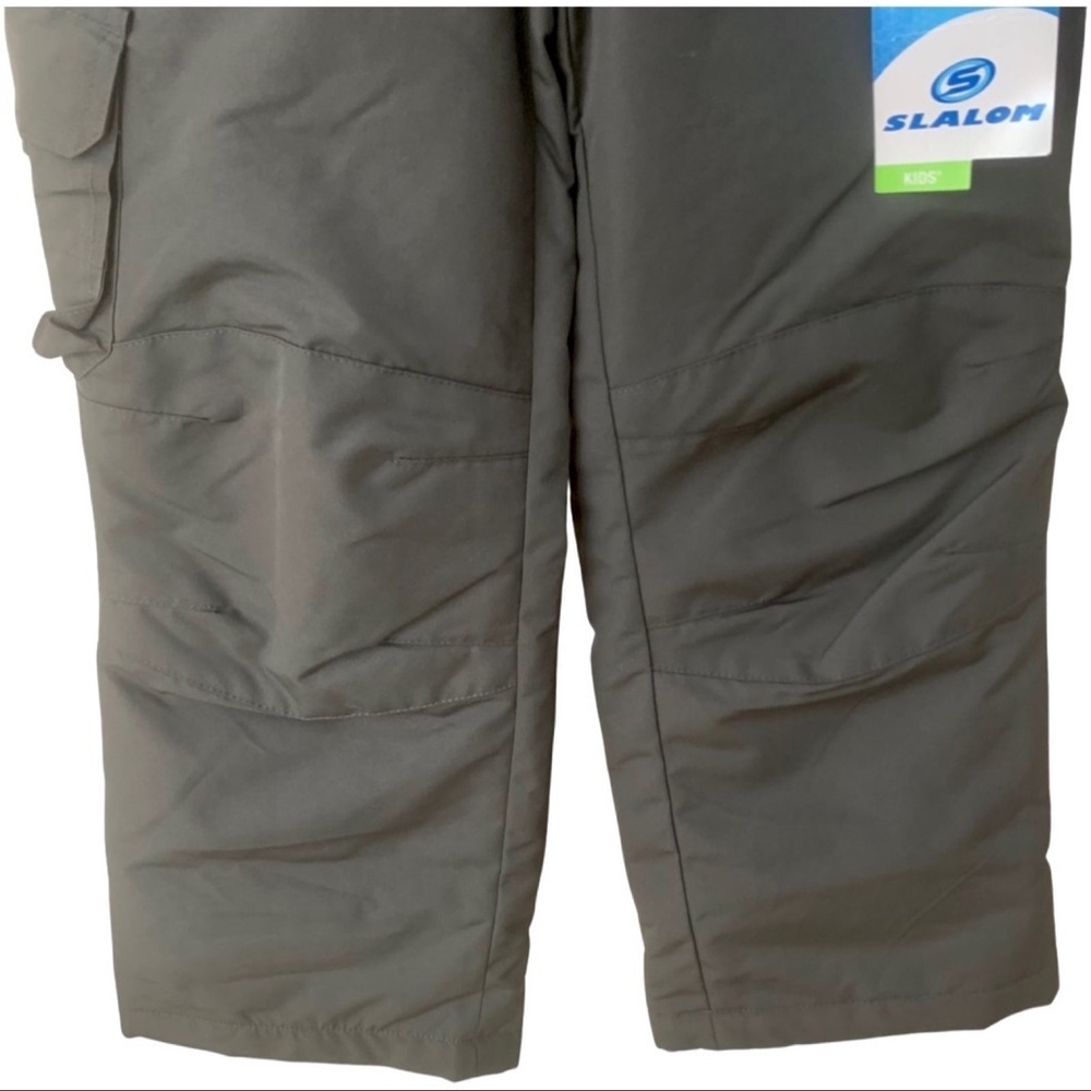 SLALOM Kids XS Winter Snow Pants Insulated Water Resistant Gray Ski Snowboard - Picture 6 of 12